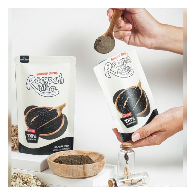 Scrub / Lulur Rempah hitam By Mama Rezky