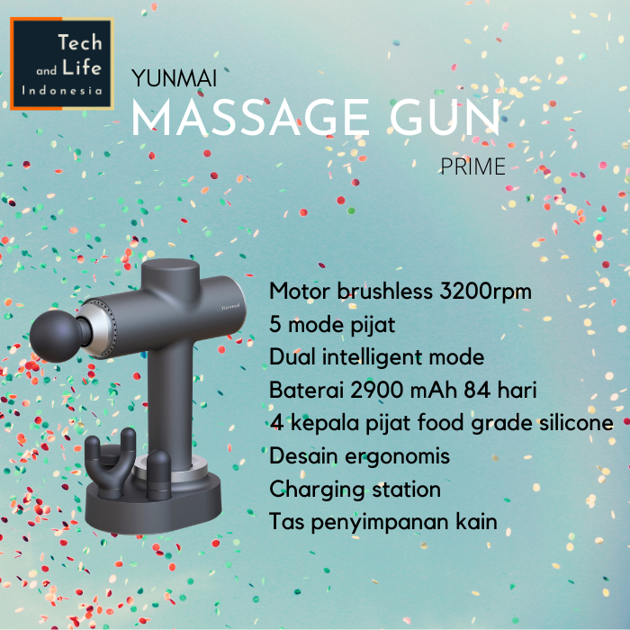 Yunmai Massage Gun Prime Alat Pijat Elektrik Fascia