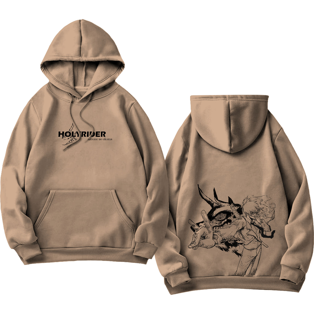 Holyrider Aki Chainsawman Sweater Hoodie Distro Sablon DTF Fleece Cotton II Holyrider Jumper Hoodie Aki Chainsawman II M-XXL (Pria &amp; Wanita) Free stiker&amp;Gantungan Kunci