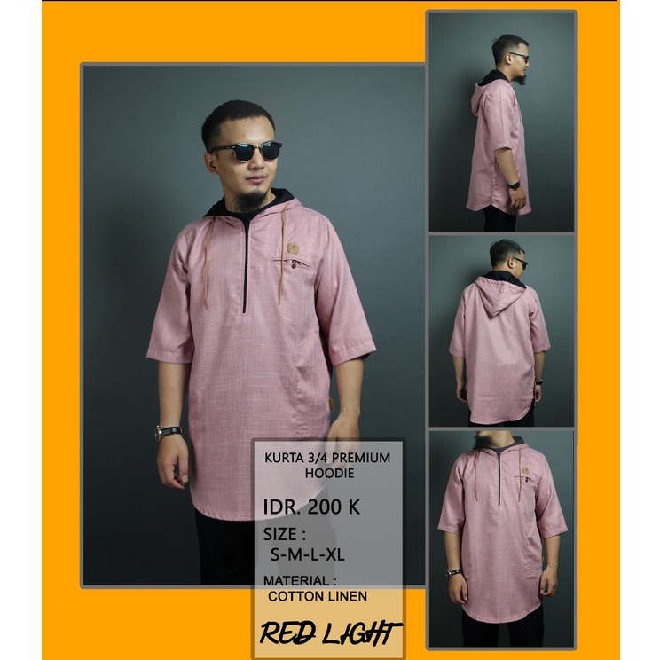 Kurta Hoodie Zipper Al Amwa Koko Pakistan Hoodie