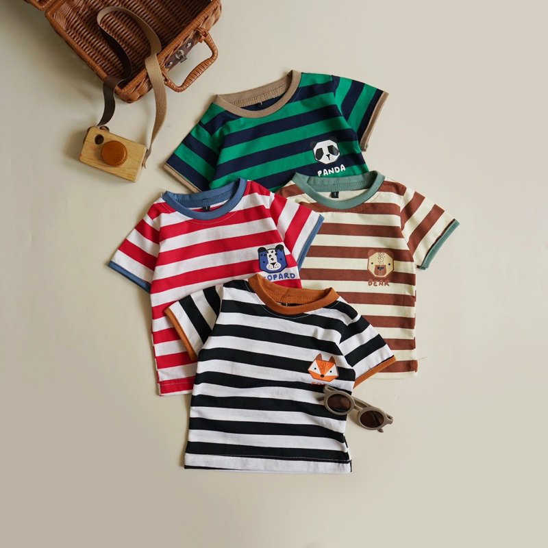 LONG STRIPE ANIMAL Set Anak 6bl-5thn / Setelan Panjang Anak