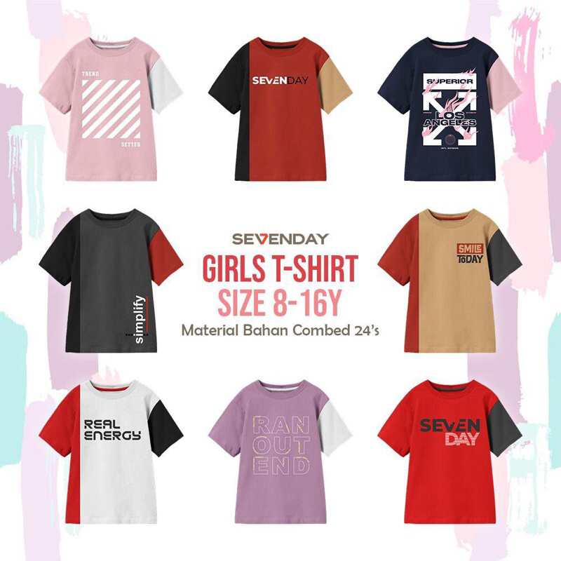 GIRLS T-SHIRT SEVENDAY
