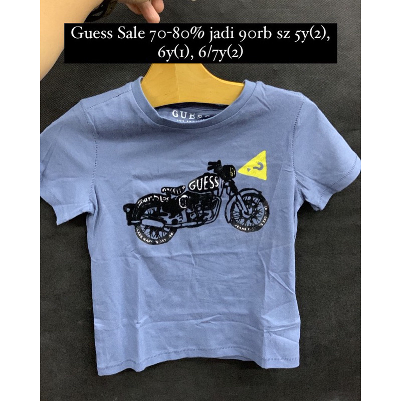 kaos guess anak original