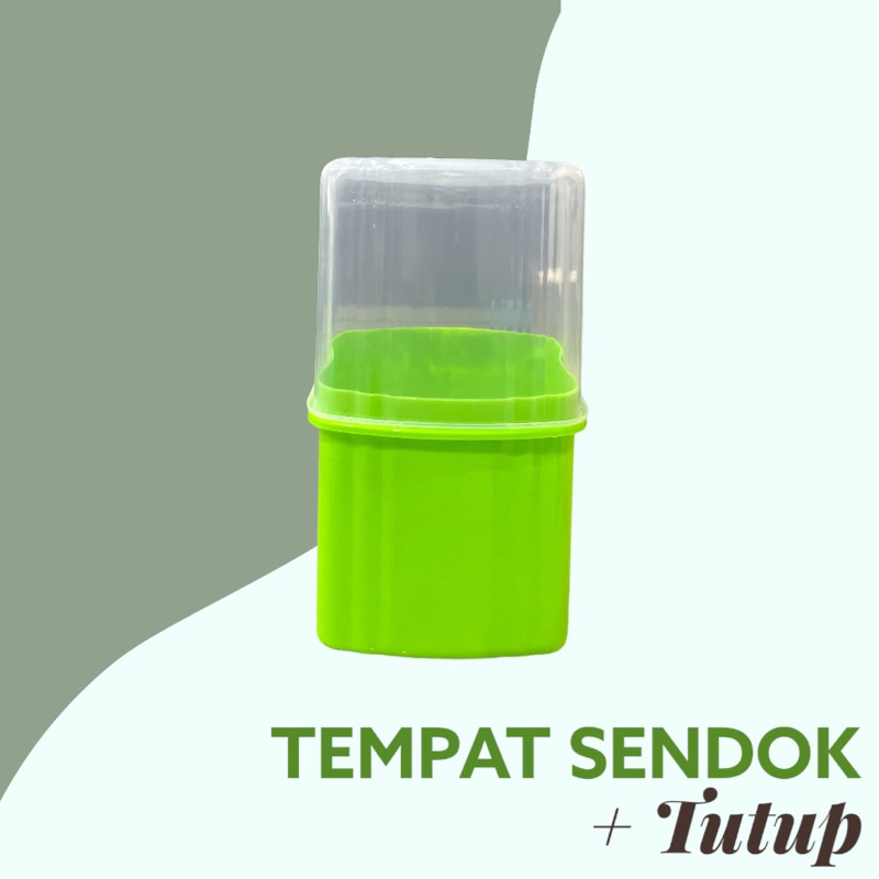 Tempat Sendok dan Garpu Dengan Tutup NP / Tempat Sendok Tertutup /  Wadah Sendok Garpu Murah