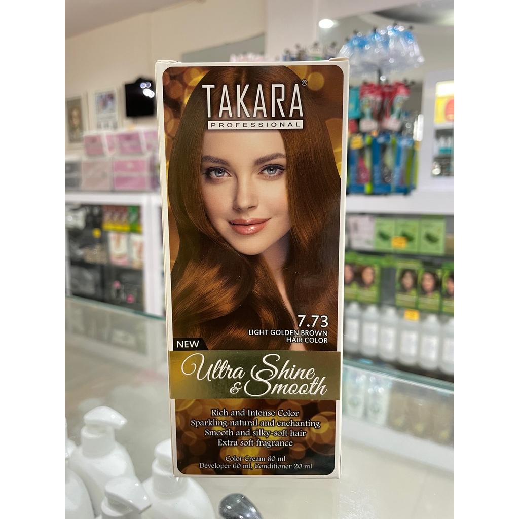 Takara Professional Ultra Shine &amp; Smooth 7.73 Light Golden Brown Hair Color