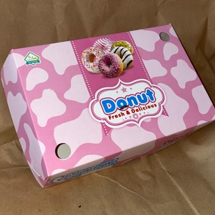 [ISI 25pcs] DUS DONAT/KEMASAN DONAT/KARDUS DONAT/BOX DONAT/BOX SNACK/KARDUS MAKANAN/KEMASAN RAMAH LI