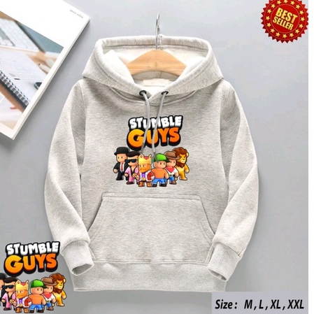 sweater Hoodie Stumble Guys Anak Laki Laki Perempuan / Hodie Anak Usia 2 3 4 5 6 7 8 9 10 11 12 Tahu