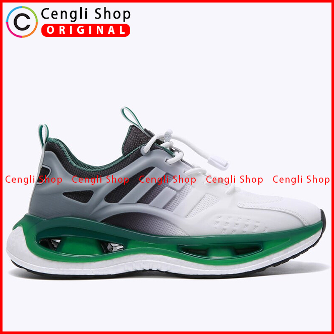 EM09 SEPATU SNEAKER EVERBEST PRIA ORIGINAL CASUAL KETS BRANDED PUTIH HIJAU WHITE GREEN