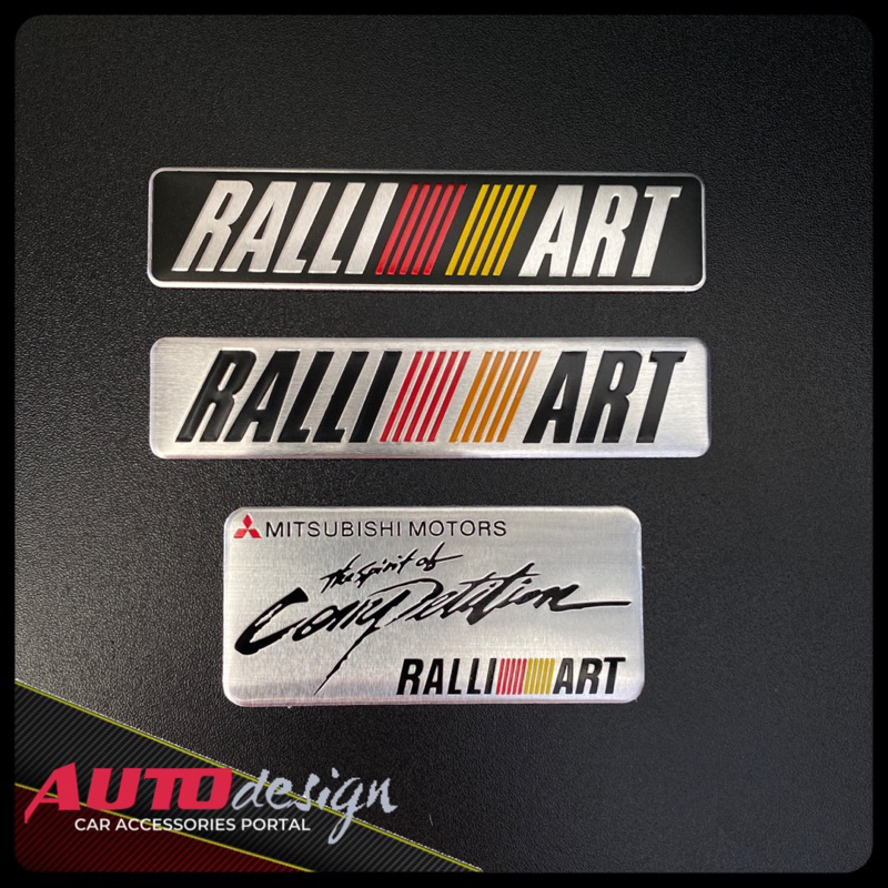 Ralliart Emblem Mobil Mitsubishi Alumunium Sheet Best Quality