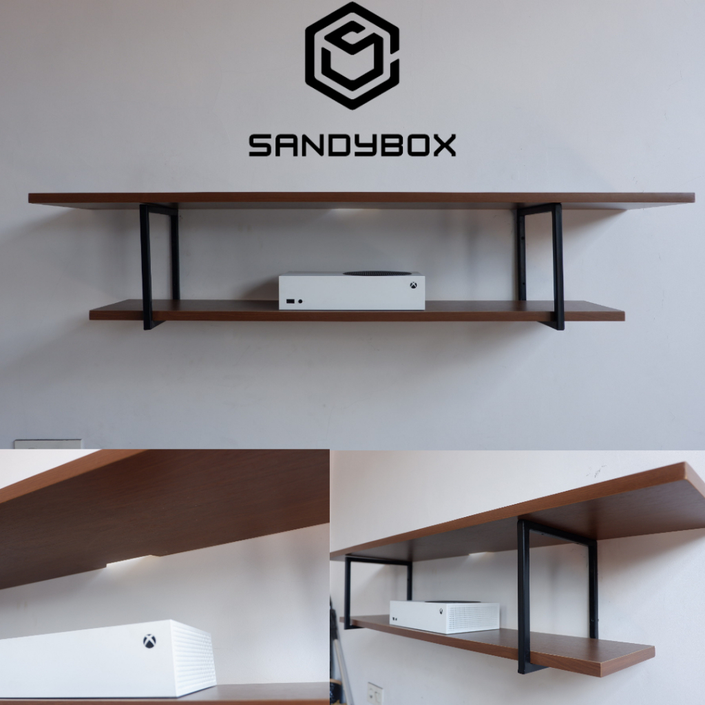 Rak tv tempel / meja tv dinding/ rak tingkat panjang