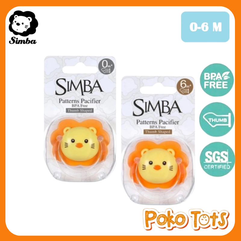 Simba Thumb Shaped Pacifier With Case 0-6m Soother Pacifier Empeng Bayi Simba