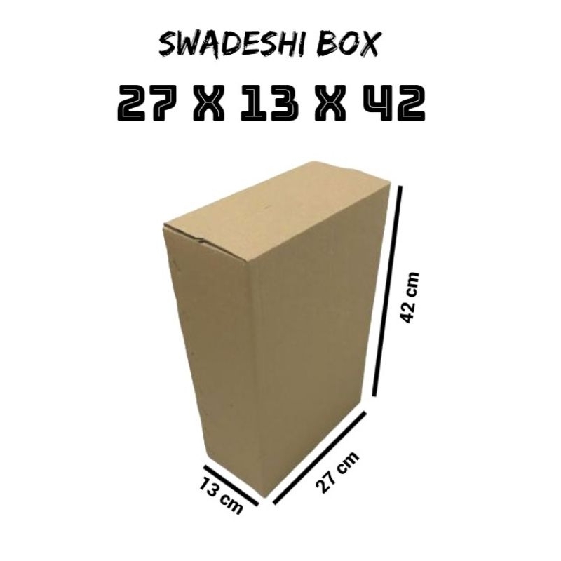 

kardus/karton/box uk. 27x13x42 cm untuk packing singlewall polos