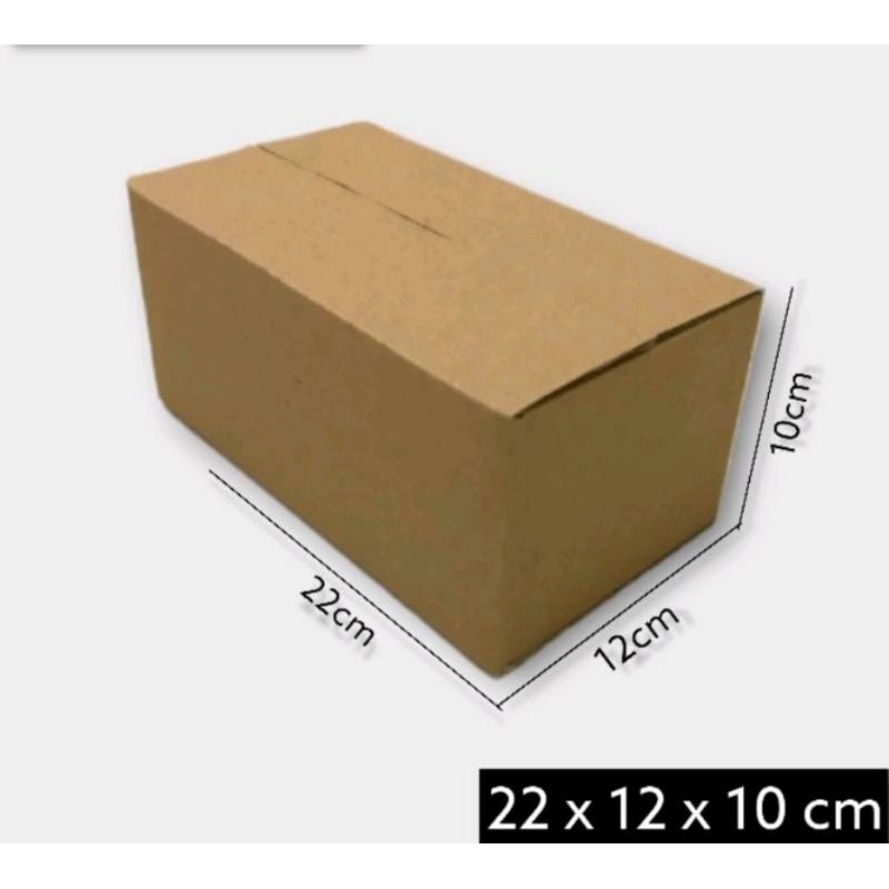 

Kardus box Ukuran 22x12x10cm cm Single wall polos