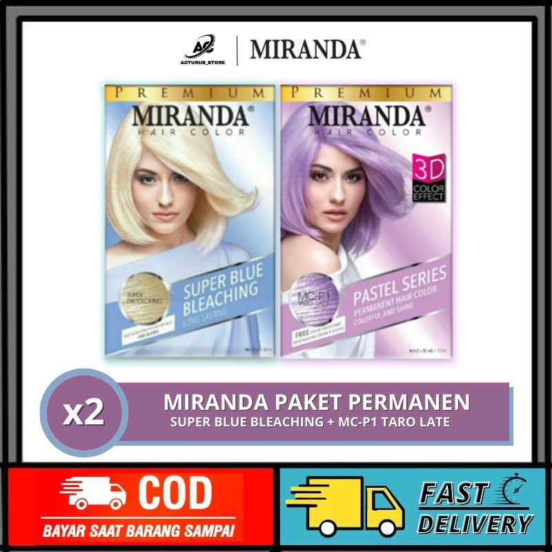 Jual Paket Rambut Miranda Hair Color Pastel Super Blue Bleaching MC