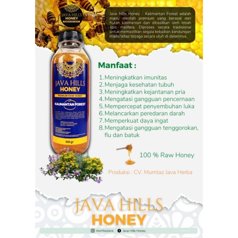 Madu Kalimantan Forest by Java Hills Honey