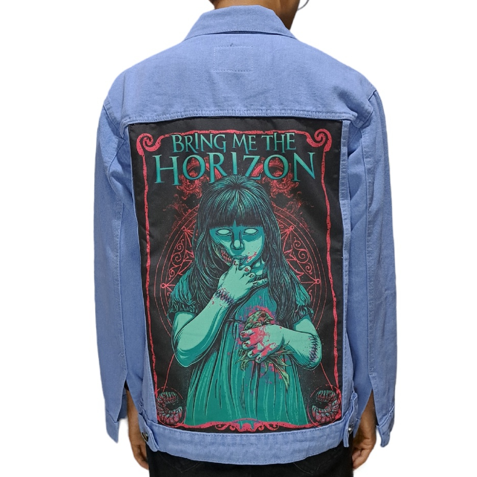 JAKET JEANS DENIM PRIA - LIGH BLUE - Bring Me The Horizon Sleepwalking