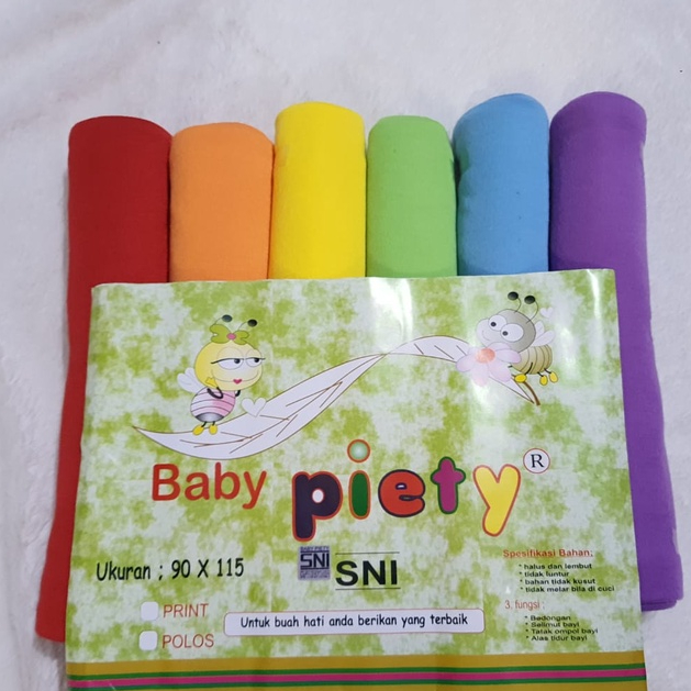 1 LEMBAR kain bedong bayi POLOS PIETY