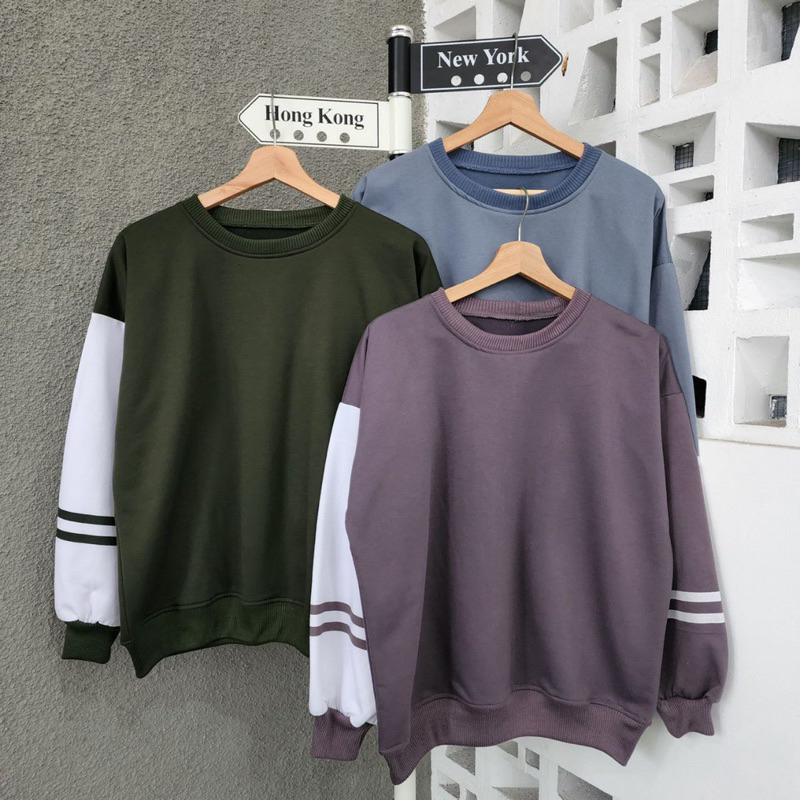 Sweater wanita TWO LIST SWEATER atasan wanita fleece