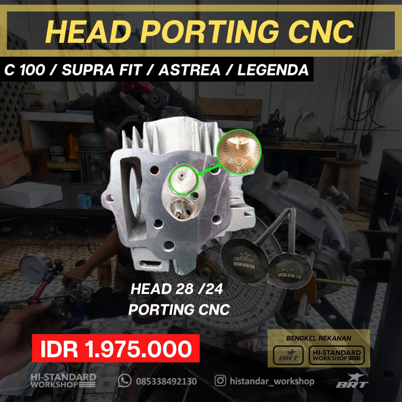 C100  SUPRA FIT  ASTREA  LEGENDA HEAD 28 24 ALBROZE PORTING CNC BRT