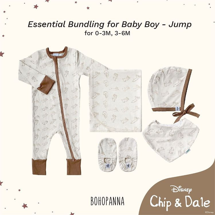 BOHOPANNA ESSENTIAL BUNDLING FOR BABY BOY / BABY SET ( GIFT SET )