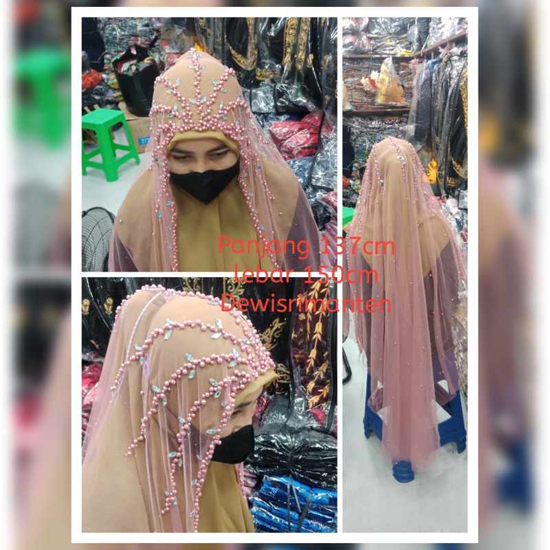 kerudung pengantin/veil pengantin