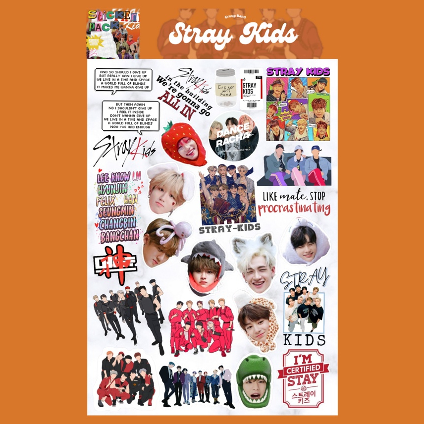 

Stray Kids Sticker Sheet || K-POP
