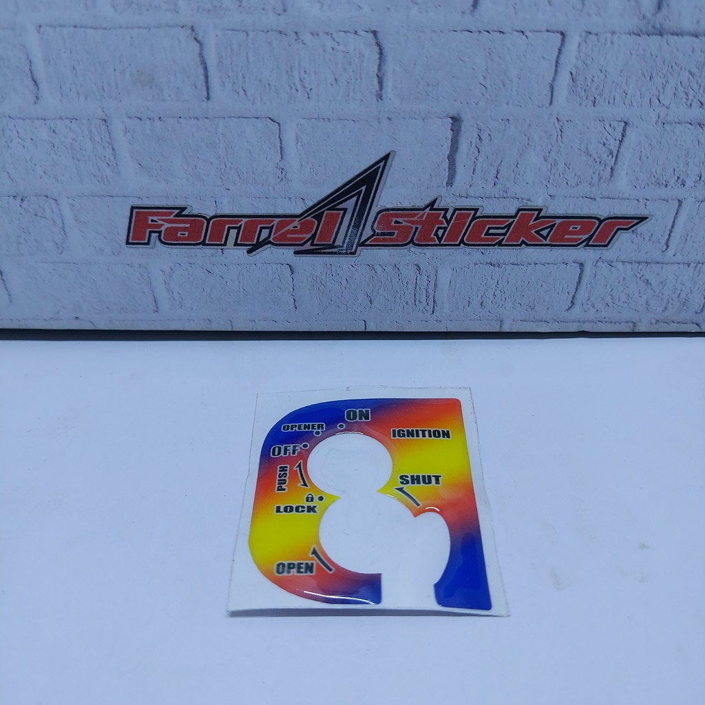 Stiker emblem kunci vario 125 old