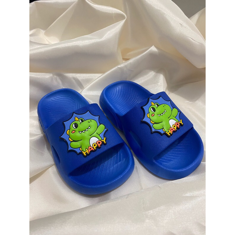 Sandal anak laki-laki Dino Dinosaurus , Sandal Anak Slop Premium, Sandal Slide kids Sandal Kids Flip-Flop sendal anak