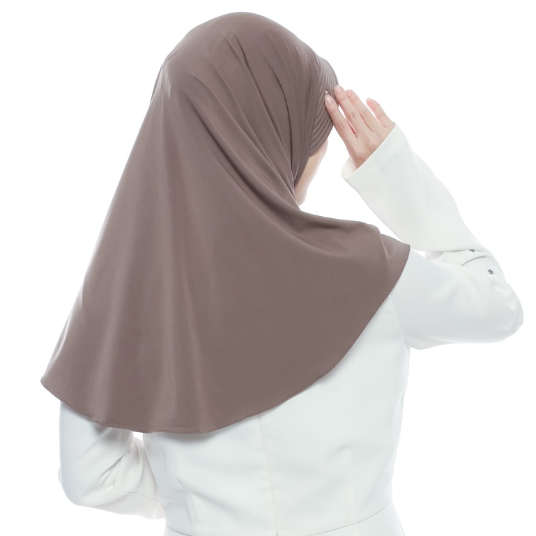 (ORI) HIJAB BERGO HAMIDAH SIZE M/.HIJAB SPORT/kerudung olah raga/bergo instan.