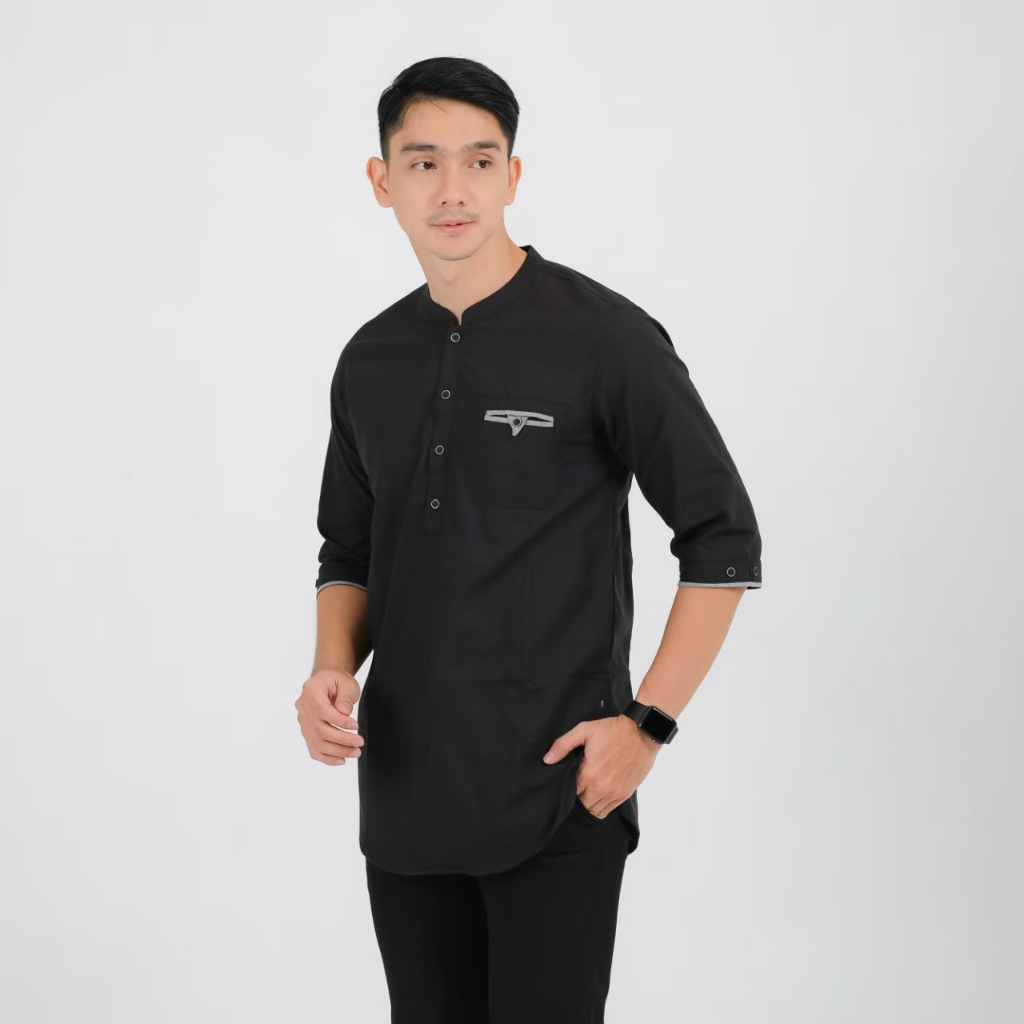 Kurta Koko Pria Oxford Lengan 3/4 SHD