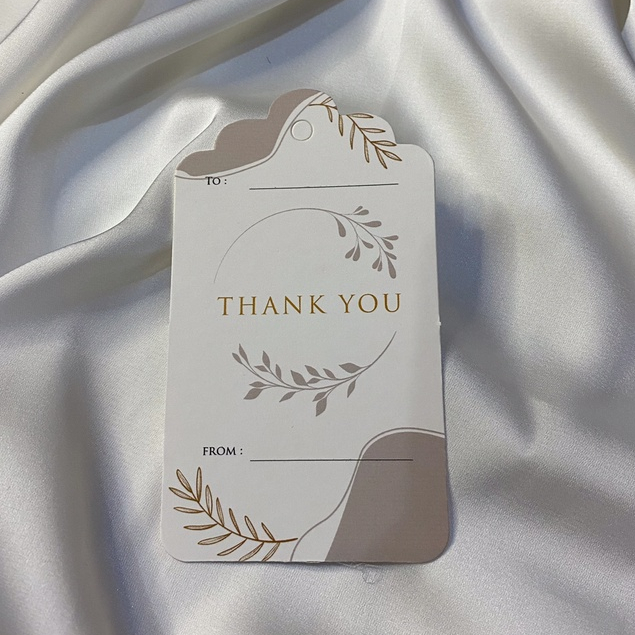 

Hang tag ucapan thank you 6x10.5 cm
