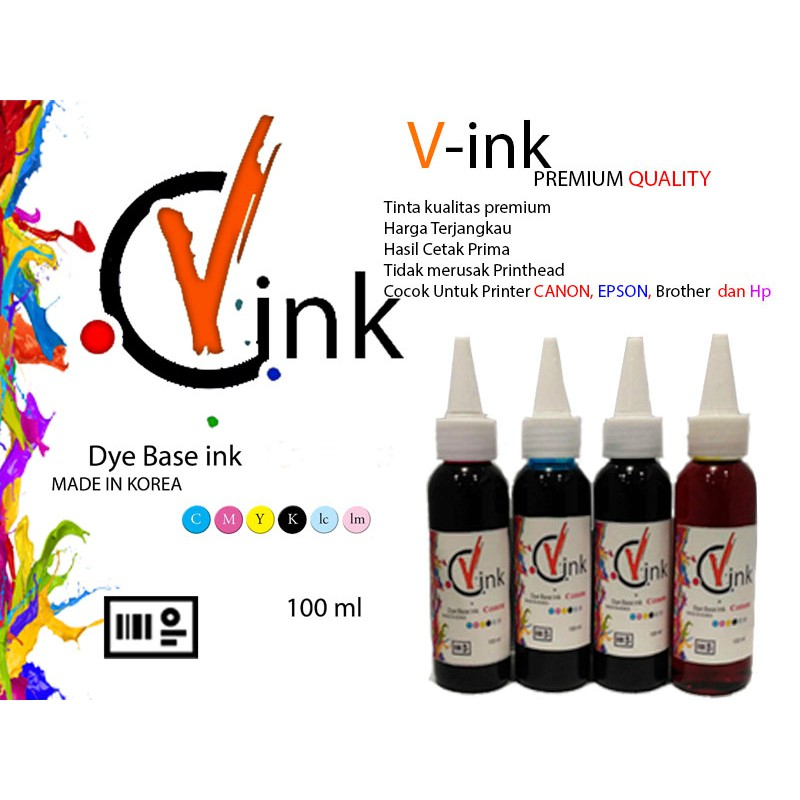 Tinta Printer  canon V ink 100 ml foto quality premium