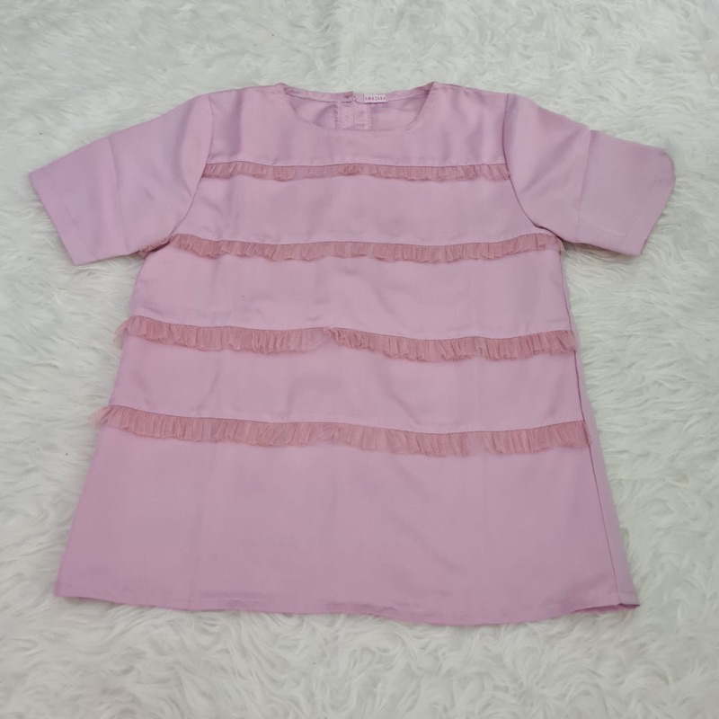 Amazara Pink Lace Blouse (Preloved)