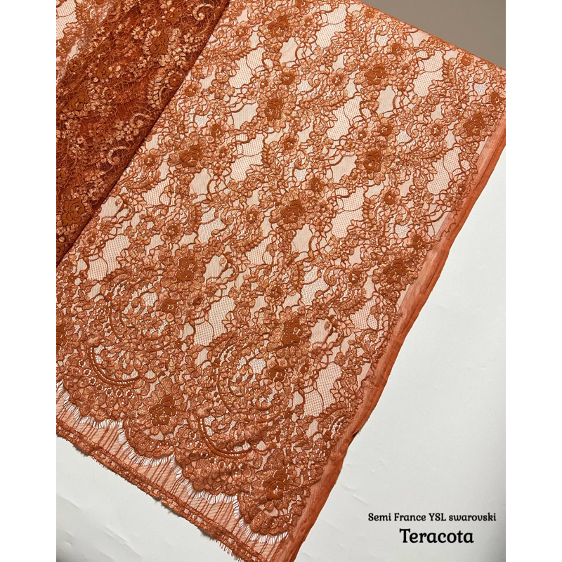 BROKAT SEMI PRANCIS YSL SAINT LAURENT RIJEK HALUS (rijek halus)