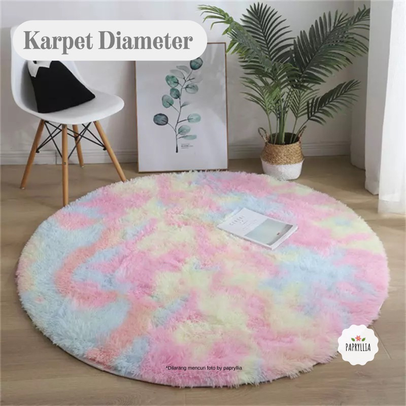 Jual Krucils Store Karpet Bulu Rasfur Bundar Karpet Lantai Bulat