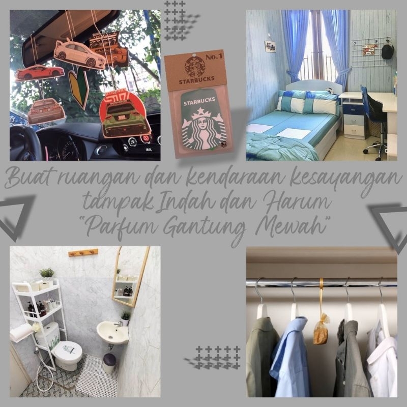 Parfum Pewangi Mobil - Pengharum Ruangan Gantung - STARBUCKS Arabian Night Original terbaik