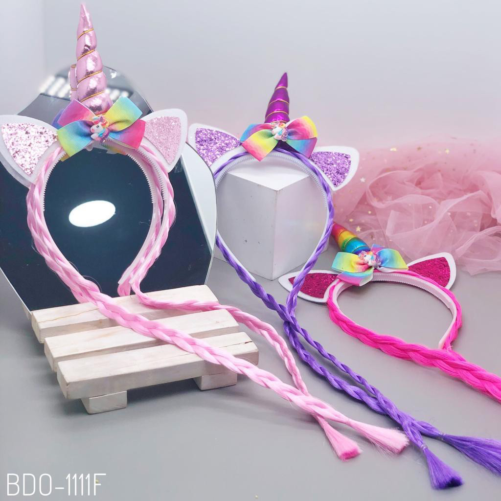 bando unicorn tanduk kuping kilat pita unicorn unc bando tanduk unicorn kuping