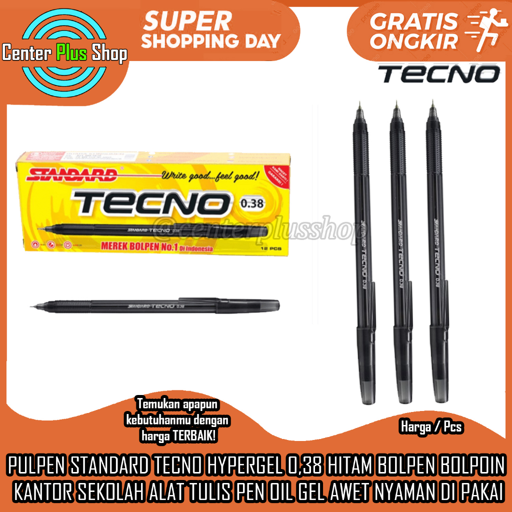 

PULPEN STANDARD TECNO HYPERGEL 0,38 HITAM BOLPEN GROSIR PER PCS ISI (1 PC) BALPEN BALL POINT PENA BOLPOIN KANTOR SEKOLAH ALAT TULIS BALPEN LANCIP LUNCIP BALLPOINT BALPOIN BALPOINT BOLPOIN ITAM TINTA MENULIS