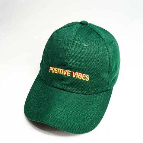 Topi Baseball Posive vibes Pria Wanita HIGH QUALITY Premium