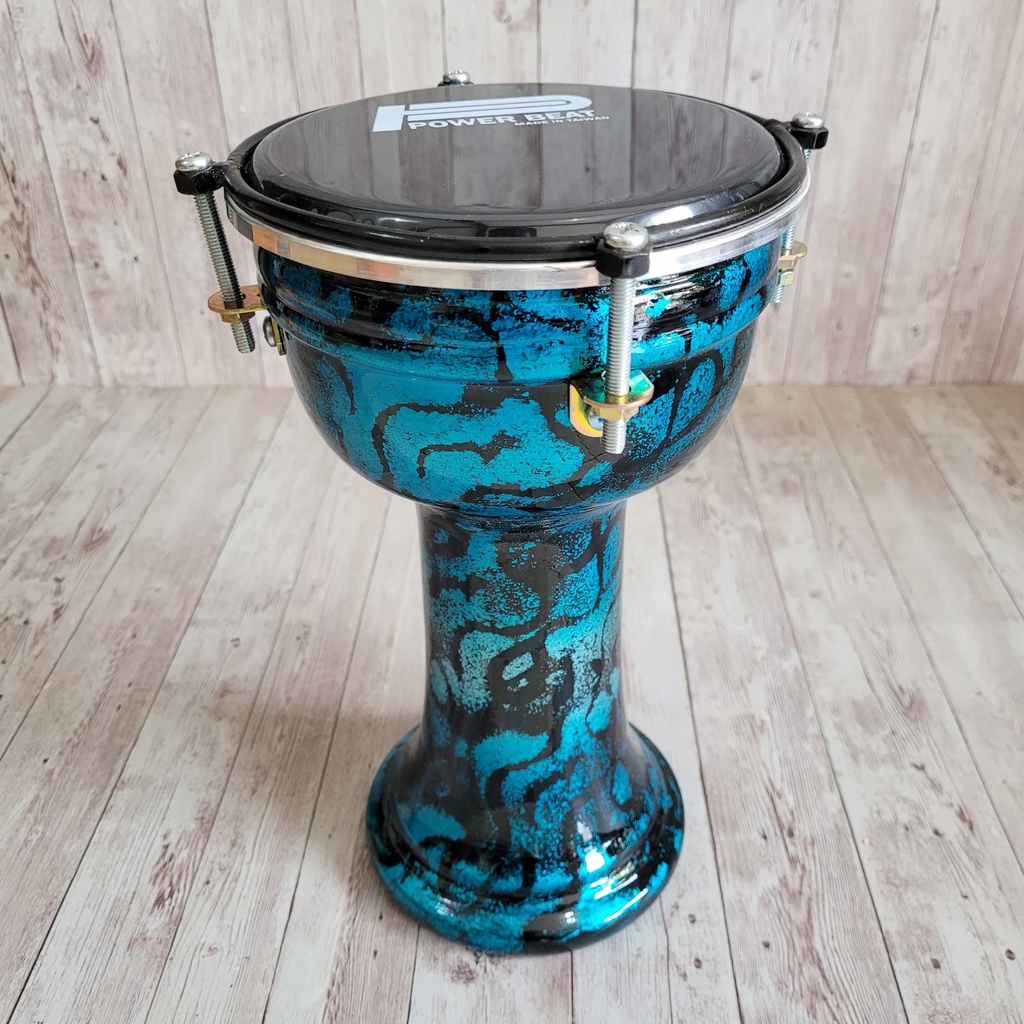 Calti Darbuka Dumbuk Motif Warna Abstrak Biru Ukuran Anak 6 inch Kualitas Terbaik Best Seller