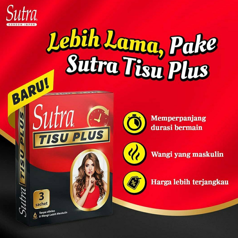 BPOM SUTRA TISU PLUS ISI 3 SACHET / TISUE MAGIC SUTRA KONDOM / SYE