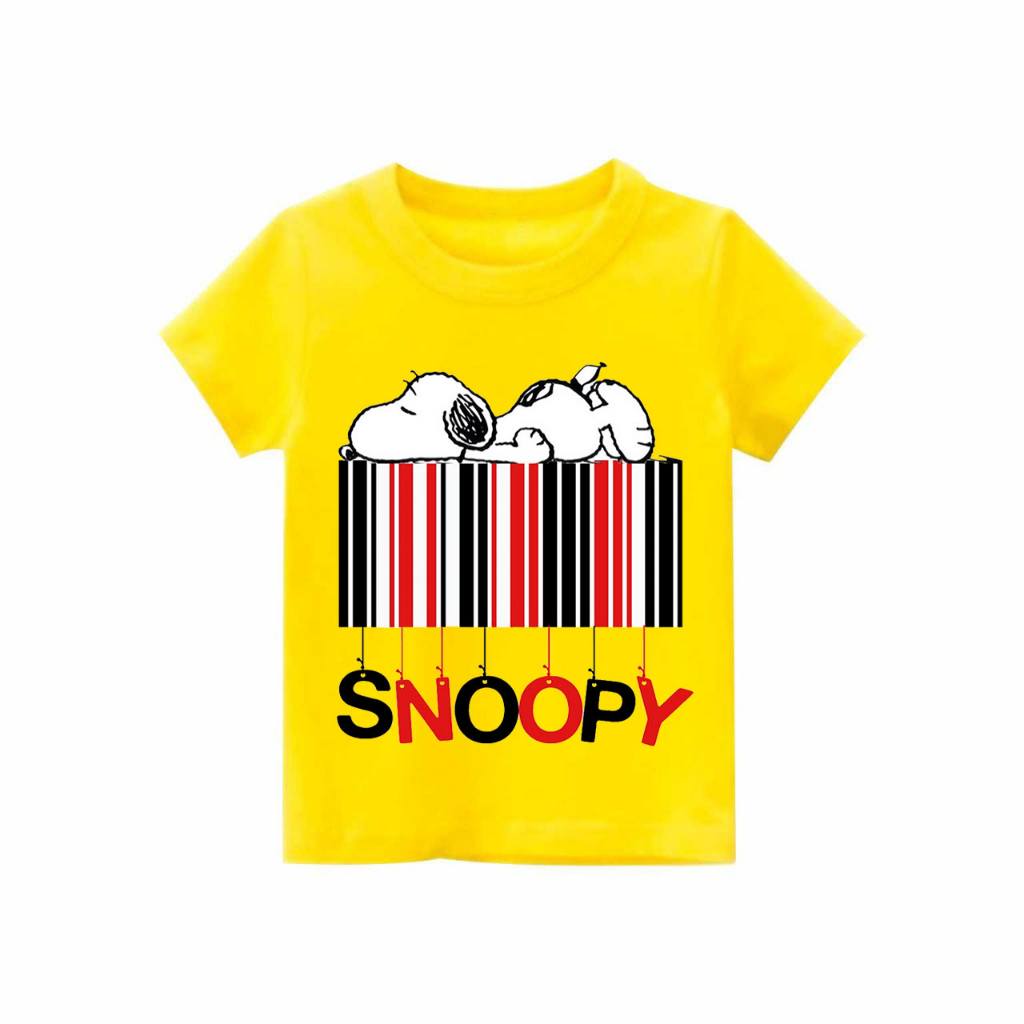 Kaos Anak laki-laki &amp; perempuan motif Snoopy  | kaos combed 30s printing | Kaos Distro anak