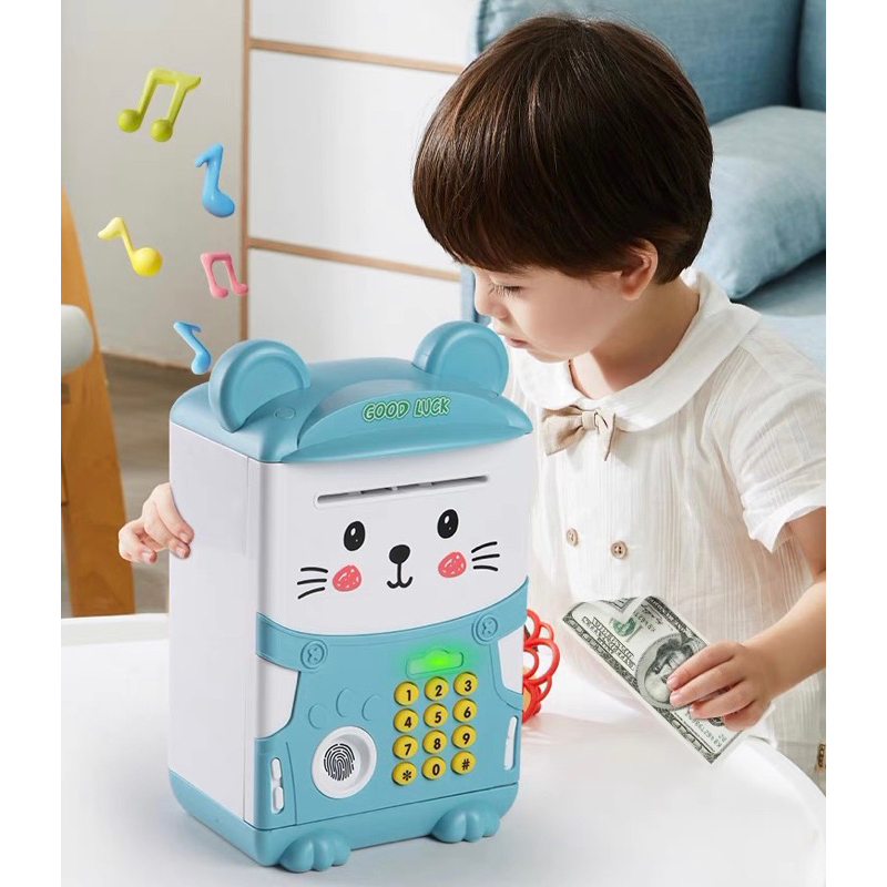 READY STOK CELENGAN ATM electric otomatis automatic simpan elektrik / tabungan tempat nabung hadiah ulangtahun anak perempuan laki laki tk paud sd mainan edukasi anak