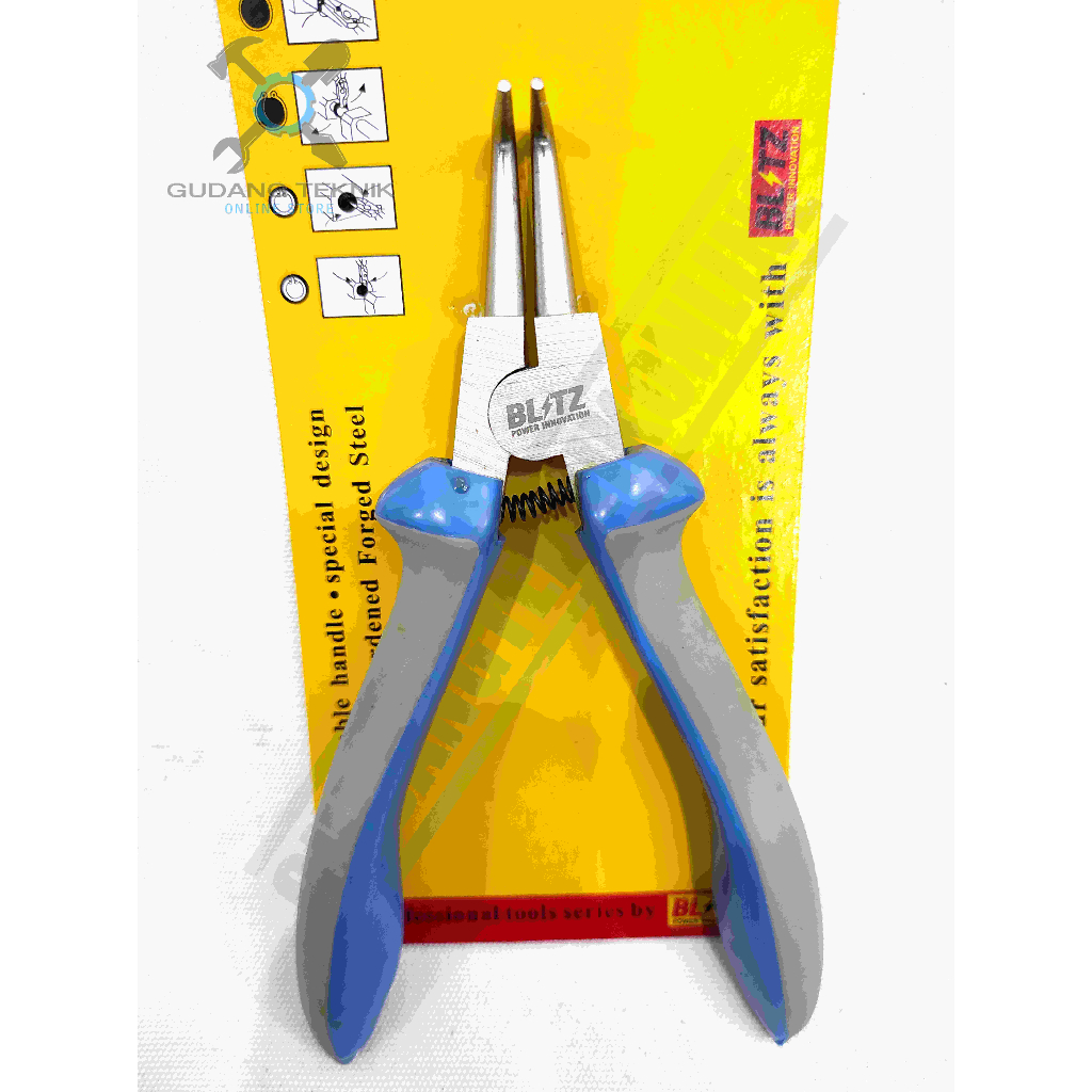 Tang Snapring 7&quot; Internal External Lurus Bengkok BLITZ / Tang Snap Ring7 Inch Circlip Pliers BLITZ