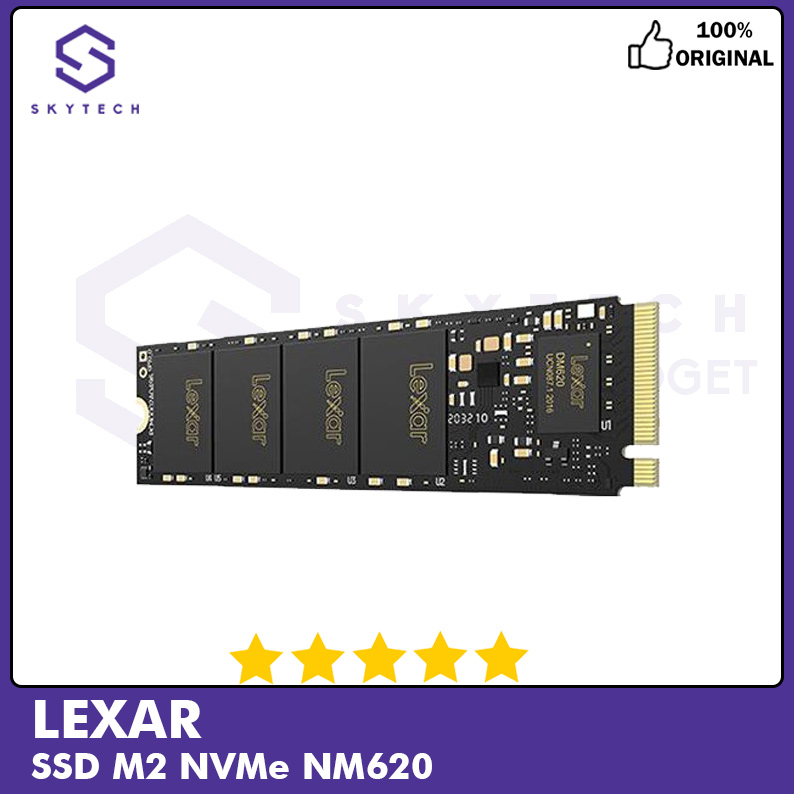 SSD NVMe LEXAR NM620 M.2 2280 PCIe Gen3x4 ORIGINAL GARANSI RESMI