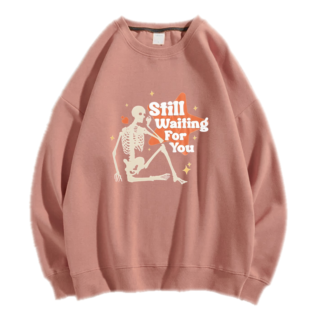 STILL WAITING FOR U SWEATER CREWNECK PRIA WANITA Size M-XXL ANAIRA