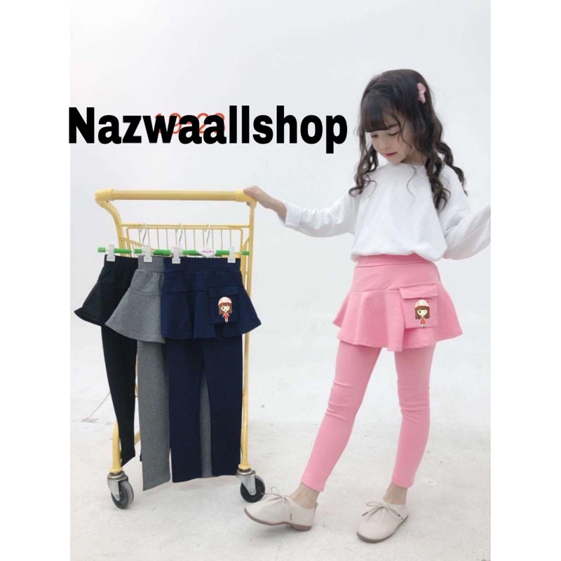 CELANA LEGGING ROK ANAK PREMIUM MOTIF PEREMPUAN IMPORT 2 TAHUN - 6 TAHUN