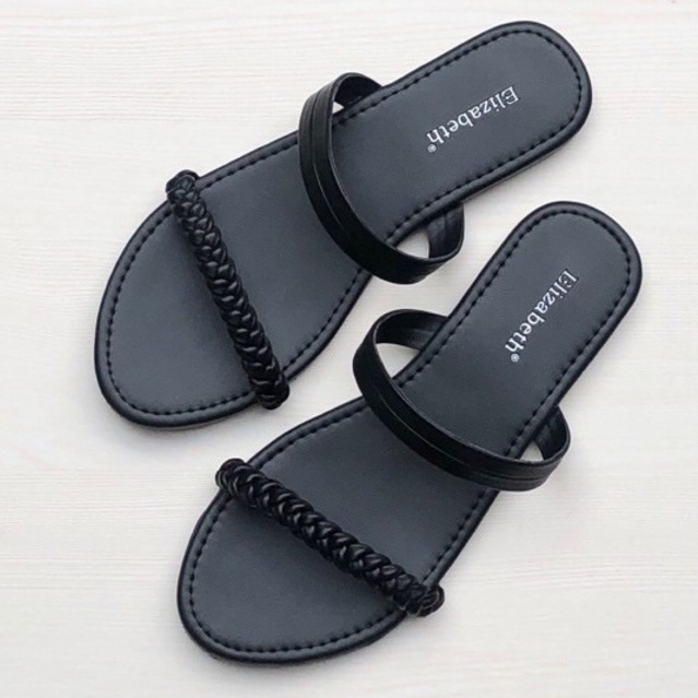 Elizabeth Shoes Sandal 327 185 / sendal elizabet original casual anyam ori flat teplek