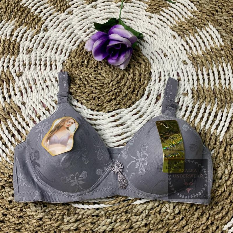 Bra Wanita OMIO Busa Tampa Kawat / Bh Motif Embos Halus Premium OMIO