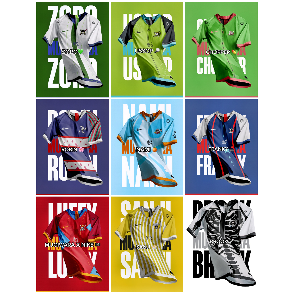 Kaos Jersey ANIME MUGIWARA JERSEY ONE PIECE